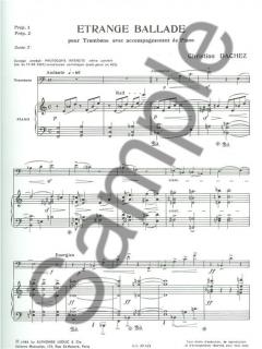 Etrange Ballade von Christian Dachez für Posaune und Klavier im Alle Noten Shop kaufen