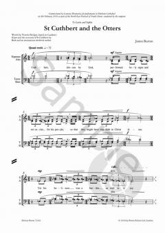 St Cuthbert and the Otters von James Burton 