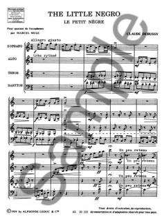 Petit Negre von Claude Debussy 