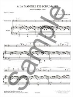 A La Maniere De Schumann von Jean-Michel Defaye 