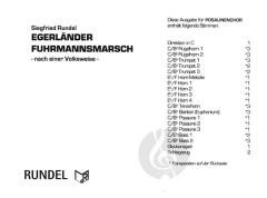Egerländer Fuhrmannsmarsch von Siegfried Rundel 