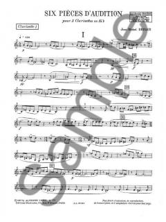 6 Pieces d'Audition von Jean-Michel Defaye 