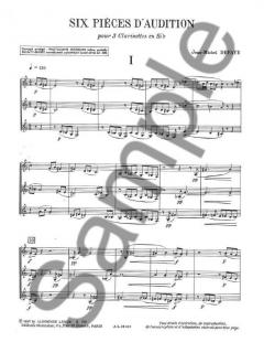 6 Pieces d'Audition von Jean-Michel Defaye 