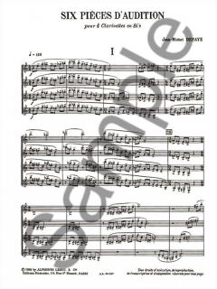 6 Pieces d'Audition von Jean-Michel Defaye 