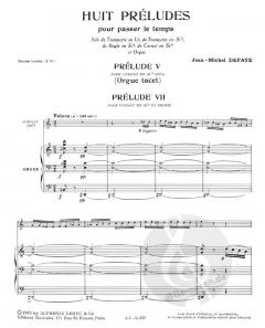 8 Preludes pour passer le temps D von Jean-Michel Defaye 