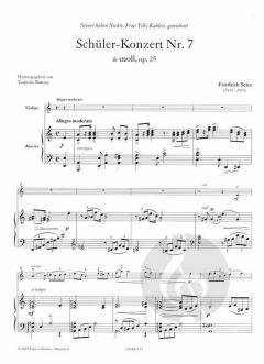Schüler-Konzert Nr. 7 a-moll op. 25 von Friedrich Seitz 