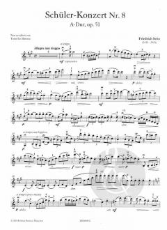 Schüler-Konzert Nr. 8 A-Dur op. 51 von Friedrich Seitz 
