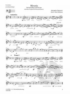 Rêverie von Alexander Glasunow 