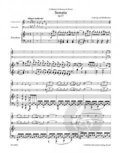 Sonate F-Dur op. 17 von Ludwig van Beethoven 