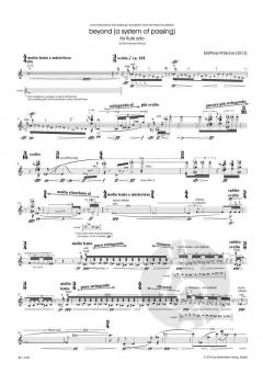 beyond (a system of passing) for flute solo (2013) von Matthias Pintscher 