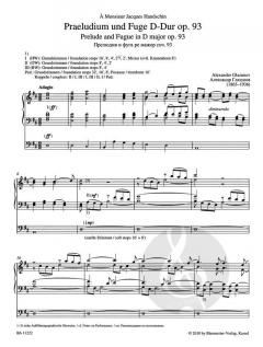 Sämtliche Orgelwerke von Alexander Glasunow im Alle Noten Shop kaufen