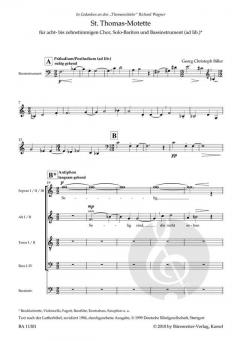 St. Thomas-Motette von Georg Christoph Biller (Download) 