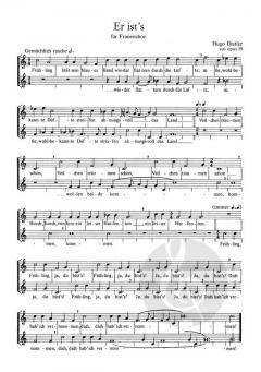 Mörike-Chorliederbuch, Teil 2 op. 19 (1938/1939) von Hugo Distler 