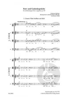 Unsere Väter hofften auf dich op. 109,1 von Johannes Brahms 