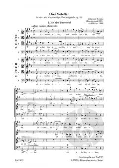 Ich aber bin elend op. 110,1 von Johannes Brahms 