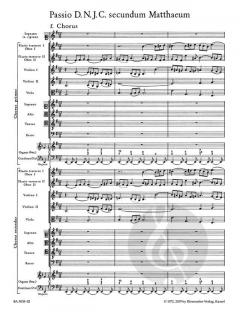 Matthäus-Passion BWV 244 von Johann Sebastian Bach 