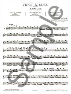 20 Etudes d'après Kreutzer von Jacques Delecluse 
