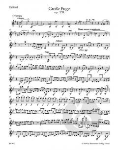 Große Fuge für Streichquartett op. 133 von Ludwig van Beethoven im Alle Noten Shop kaufen (Stimmensatz)