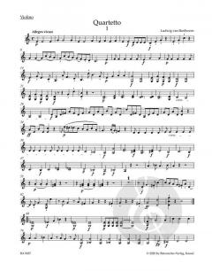 3 Quartette  WoO 36 von Ludwig van Beethoven 