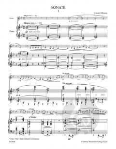 Werke für Violine und Klavier von Claude Debussy im Alle Noten Shop kaufen