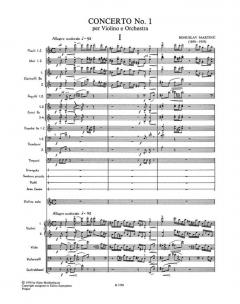 Konzert für Violine und Orchester Nr. 1 E-Dur (1932/1933) von Bohuslav Martinu im Alle Noten Shop kaufen (Partitur)