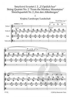 Streichquartett Nr. 2 op. 7 'Aus den Affenbergen' von Pavel Haas im Alle Noten Shop kaufen