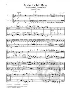 6 leichte Duos 'op. 48' von Ignaz Pleyel 