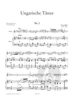 Ungarische Tänze von Franz Behr 