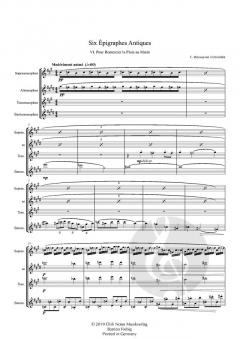 6 Epigraphes Antiques von Claude Debussy 