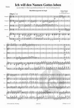 Ich will den Herren loben von Johann Kuhnau 