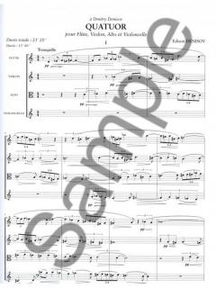Quatuor pour Flute, Violon, Alto et Violoncelle (Edison Denisov) 