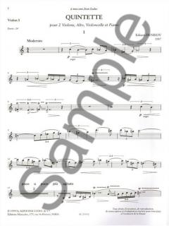 Quintette pour 2 Violons, Alto, Violoncelle et Piano (Edison Denisov) 