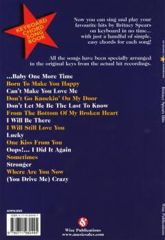Keyboard Chord Song Book von Britney Spears 
