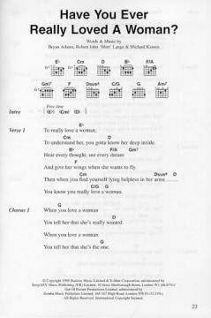 The Chord Songbook: Bryan Adams 