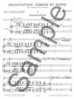 Incantation Threne et Danse von Alfred Desenclos für Trompete und Klavier im Alle Noten Shop kaufen