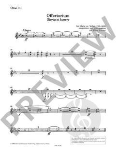 Offertorium Gloria et honore von Carl Maria von Weber 