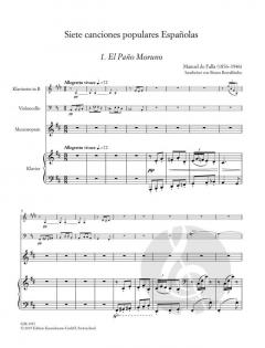 7 canciones populares Españolas von Manuel de Falla 