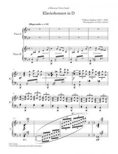 Klavierkonzert in D von Volkmar Andreae im Alle Noten Shop kaufen