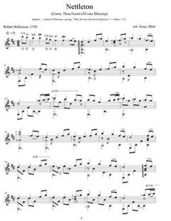 Early American Hymn Favorites for Classic Guitar 