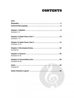 Bebop and Swing Guitar Instructional Book 