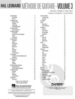 Méthode de Guitare Hal Leonard - Vol. 3 