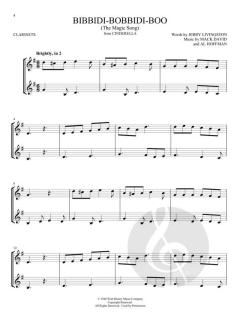 Disney Songs for 2 Clarinets 