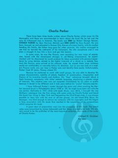 Charlie Parker Omnibook Vol. 1 