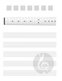 Guitar Tab Manuscript Paper 
