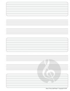 Music Theory Staff Paper 