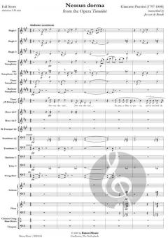 Nessun dorma (Fanfarenorchester) von Giacomo Puccini 