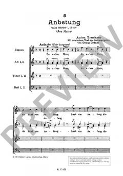Motetten Nr. 5 von Anton Bruckner (Download) 