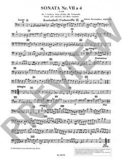 Sonata 7 a 4 in d-Moll von Johann Rosenmüller (Download) 