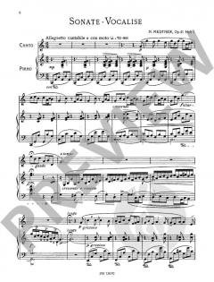 Sonate Vocalise op. 41/1 von Nikolai Medtner (Download) 