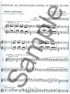 Traits Difficiles Volume 1 (Fascicules 1.2.3.4 Reunis) für Horn